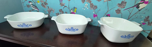 Vintage corning ware blue - corning,
