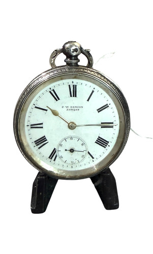 Silver cased open faced - cased, 1882
