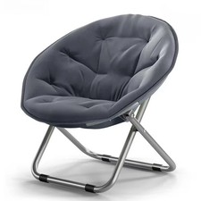 Moon Camping Chair Round Folding Outdoor Garden Portable Seat Travel Picnic~New