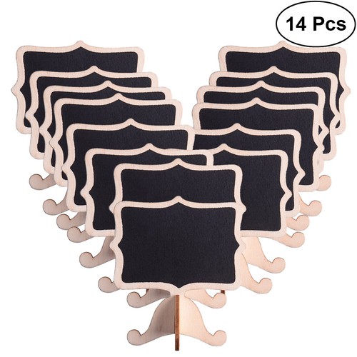 Pcs mini wood chalkboards - 14,