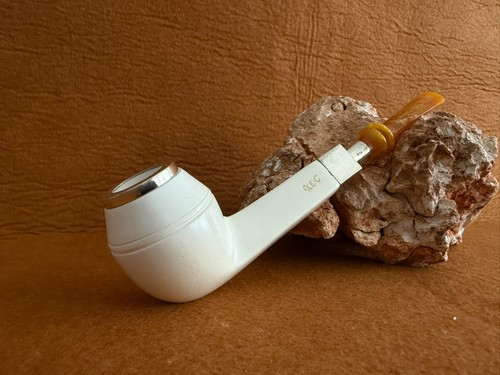 Meerschaum pipe silver - meerschaum,