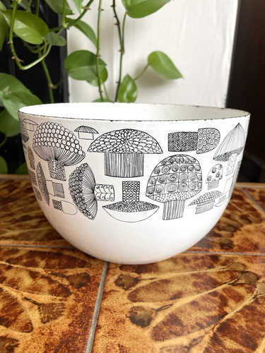 Arabia finel mushrooms enamel - arabia,