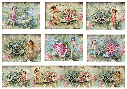 Card toppers victorian - toppers,