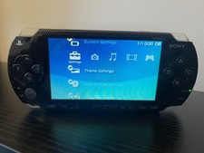 Sony PSP 1000 Piano Black Handheld System + Charger New Battery C Grade