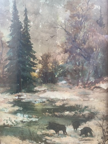 Fessler signed oil painting - fessler,