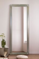 Large Mirror Silver Shabby Chic Ornate Full Length Wall 6Ft6 X 2Ft6 198cm X 75cm