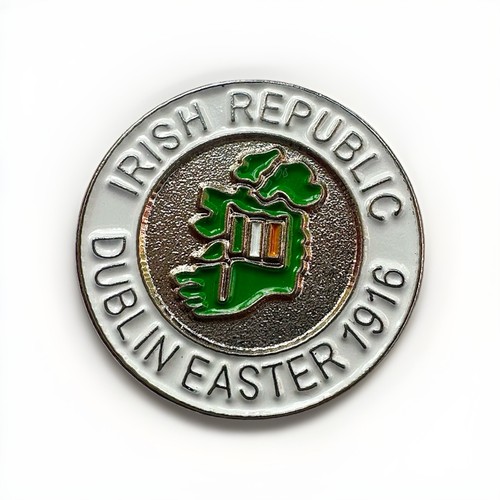 Irish and proud enamel - irish, pin