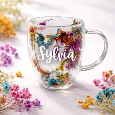 Personalized mug floral - mug,