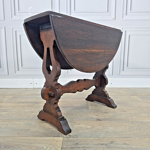 Antique drop leaf table wooden - antique,