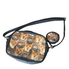 Butler & Wilson Holographic Leopard Handbag & Purse Set Shoulder Strap *SEE VID*