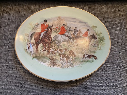 Hunting scene theme ceramic - hunting,