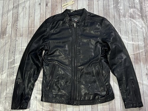 Diesel biker leather jacket - leather,
