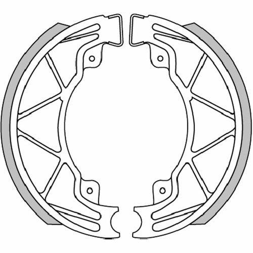 Brake shoes polini 140x25mm - shoes,