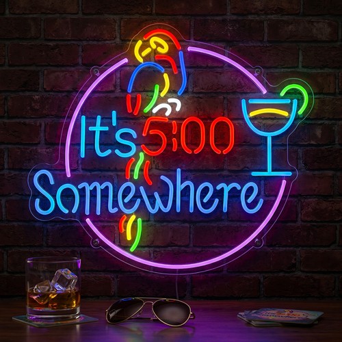 Its clock somewhere neon - its, o’clock
