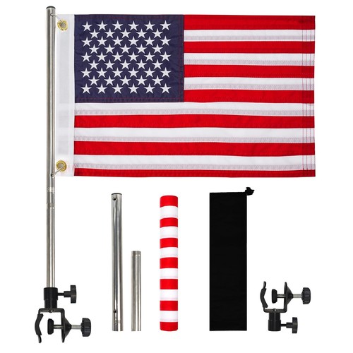 Flagmesage boat flag pole kit - boat,