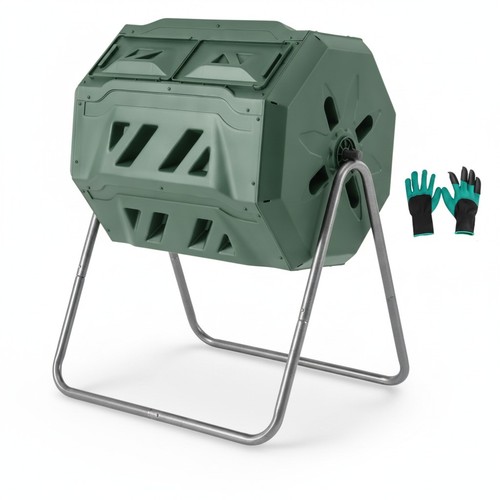 Garden compost tumbler bin - garden,