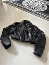 Zara Black Cropped Faux