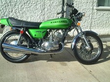 Kawasaki H1 500 Triple 1973 H1d LIME GREEN Decal set - The BEST!