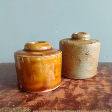 Antique Old Ink Pots Bottles