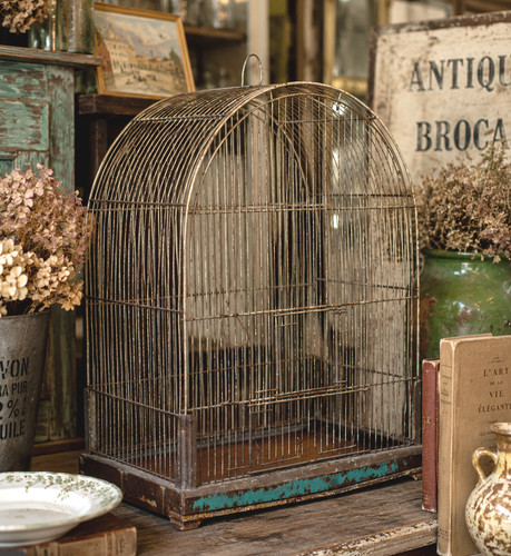Large antique wire - wire, bird