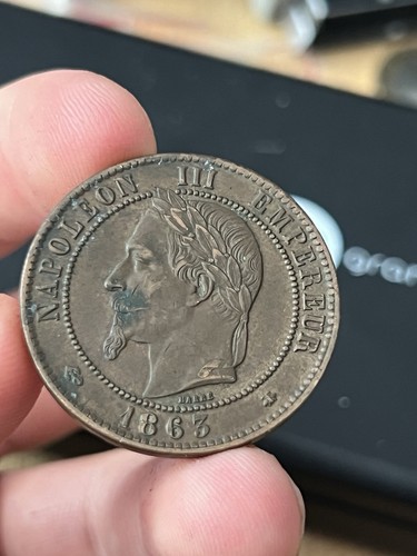 Centimes 1863 france - centimes, a