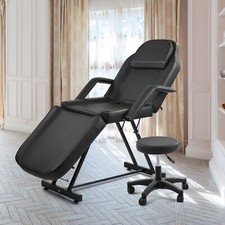 Massage Table 3 Section Adjustable Bed Couch Beauty Spa Tattoo Chair PU Leather