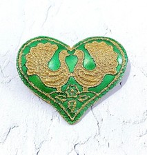Yves Saint Laurent Brooch Heart Used Vintage Rrare