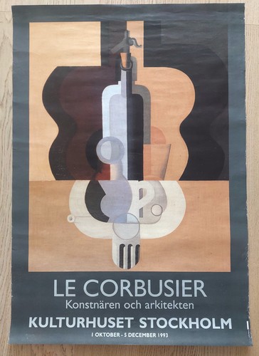 Corbusier exhibition poster - corbusier,