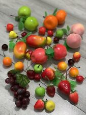 25x Fake Fruits Joblot Artificial Faux Realistic Apple Grape Orange Kitchen Food