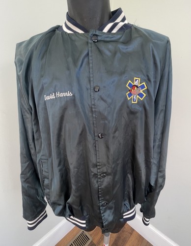Vtg satin bomber coaches - satin,