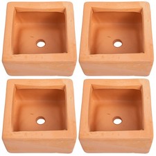  4Pcs Terracotta Pots Clay Flower Pots Small Cactus Pots Terracotta Pots