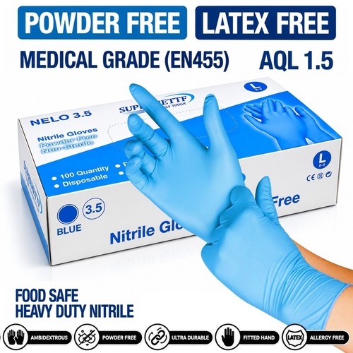 Nitrile gloves powder free - gloves,