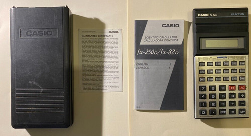 Vintage casio 82d - casio, fx-82d