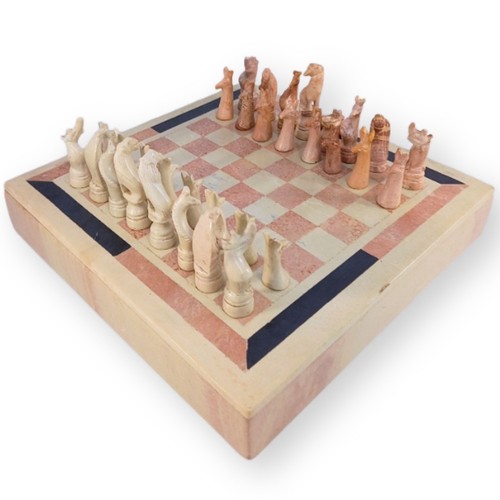 Marble chess board set - chess, 24cm