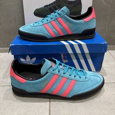 Mens Rare Adidas Jeans Bubblegum Trainers Uk 9 OG Box Terraces Casuals Worn Once