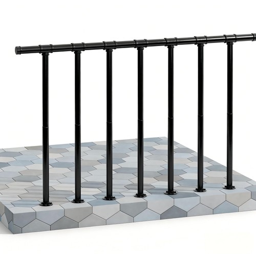 Metal porch railing guard kit - metal,