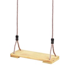 Classic Wooden Swing Seat With strong waterproof Ropes and steel rings