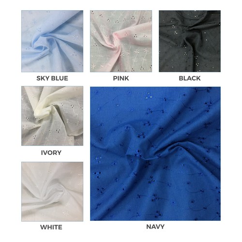 Broderie anglaise fabric - broderie,