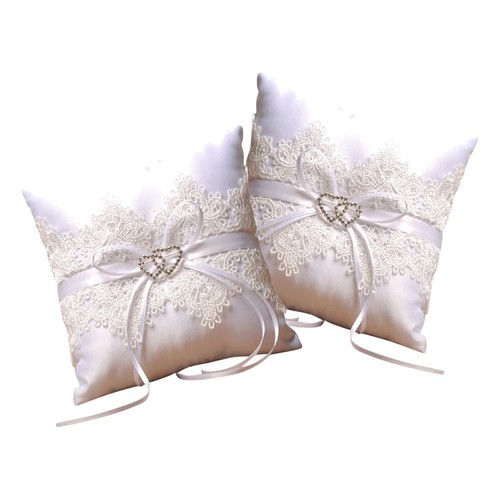 2pcs ring bearer pillow - pillow:, heart