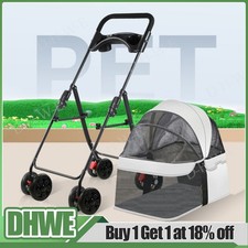 Dog Stroller Pet Pram 4 Wheels