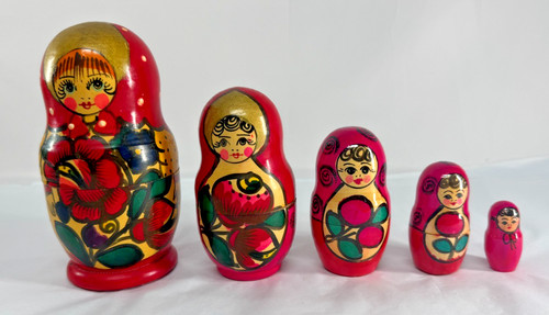 Vintage russian nesting dolls - russian,