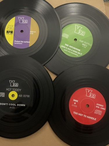 4pcs retro vinyl - retro, `vinyl