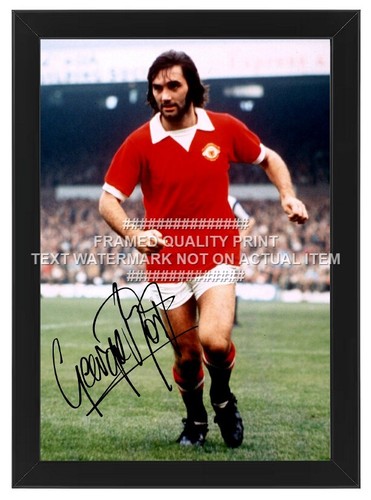 George best signed photo print - photo,