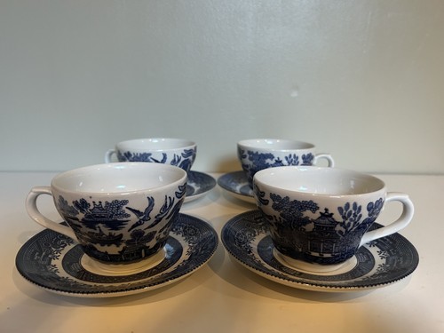 Churchill vintage blue white - vintage,