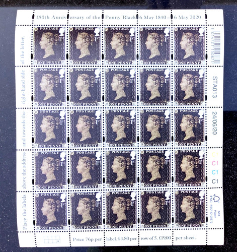 1st class penny - penny, black