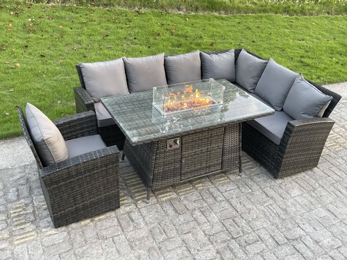 Fimous high back rattan corner - high,