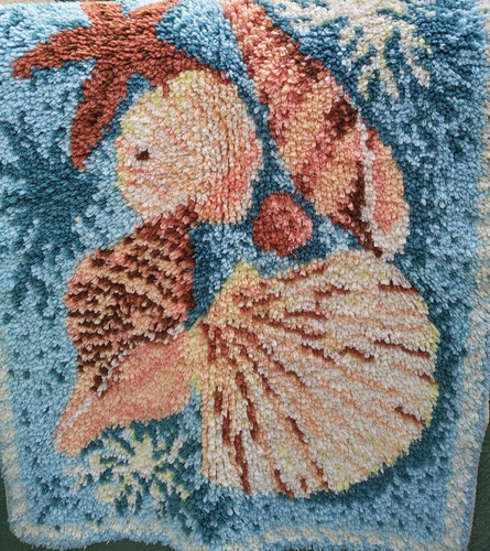 Vintage latch hook rug - vintage,