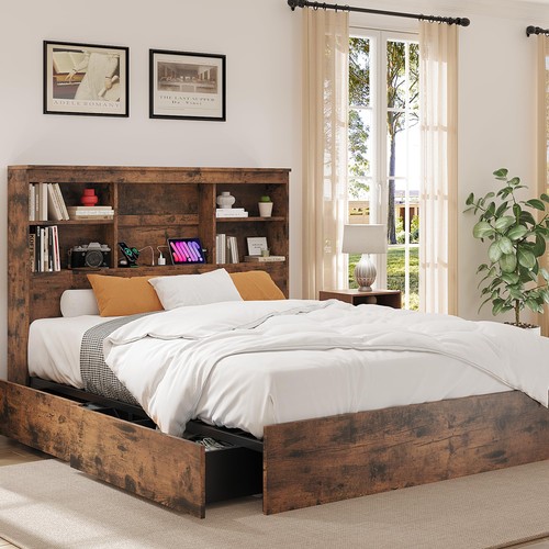 Wooden bed frame - ✨wooden,