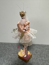 Hand Cafted OOAK Fairy Lady Figure Tuelle Clay Head Art Collectible