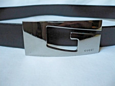 Black Gucci Belt, Vintage G